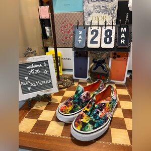 Vans x ASPCA Rainbow Kitty Cat Style Canvas Shoes